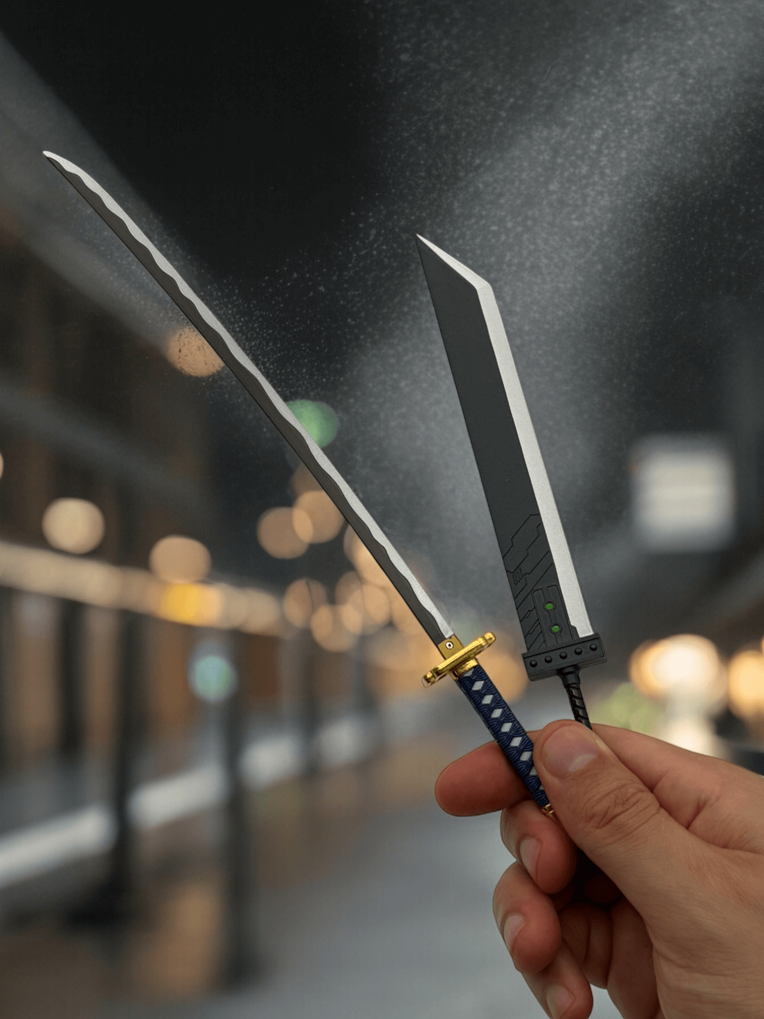 Katana Keychains Mini Katanas Collectible Swords Final Fantasy Cloud Buster Sword Sephiroth Masamune