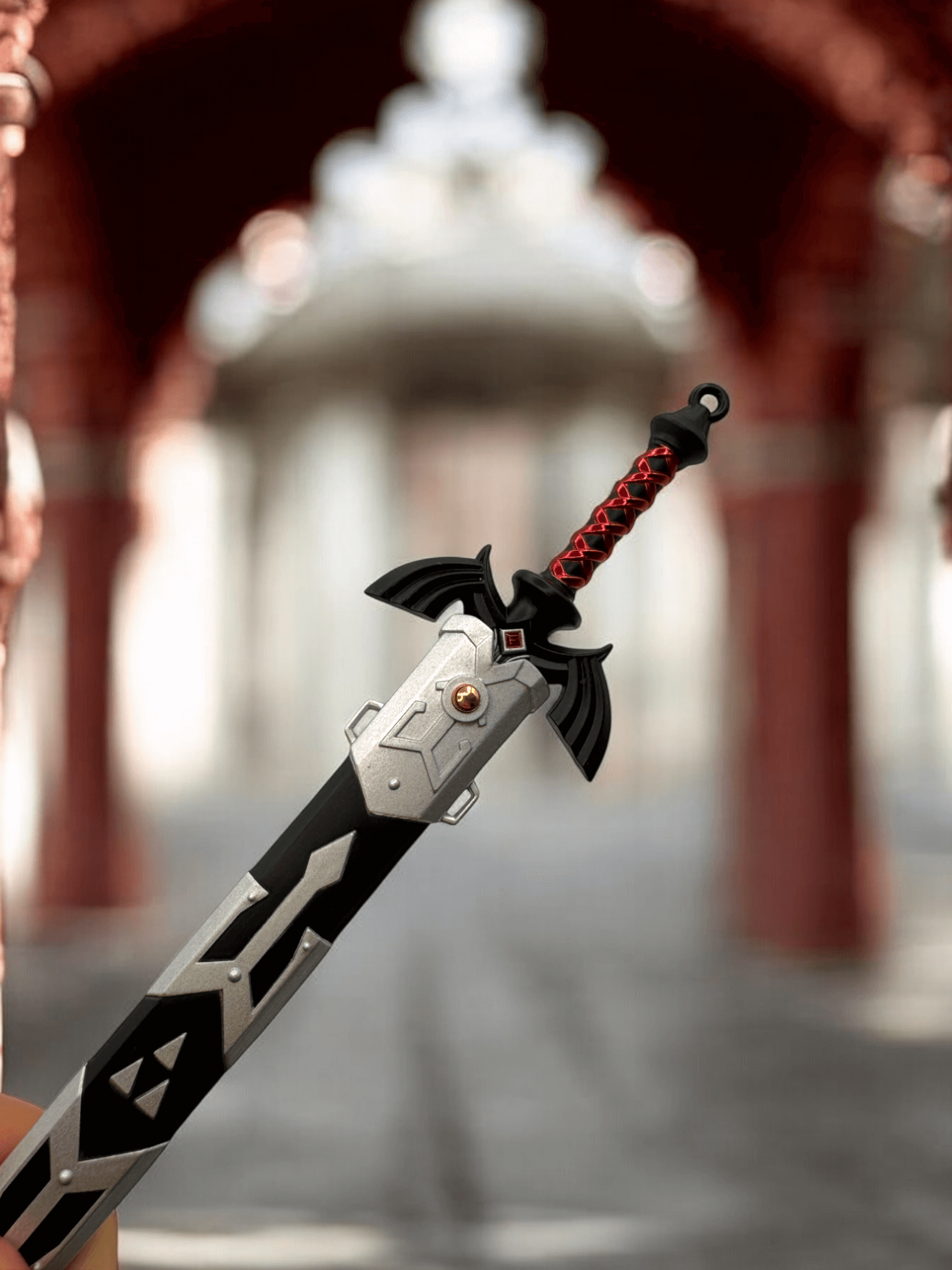 Dark Master Sword | Legend of Zelda Dark Link Mini Katana Sword Keychain