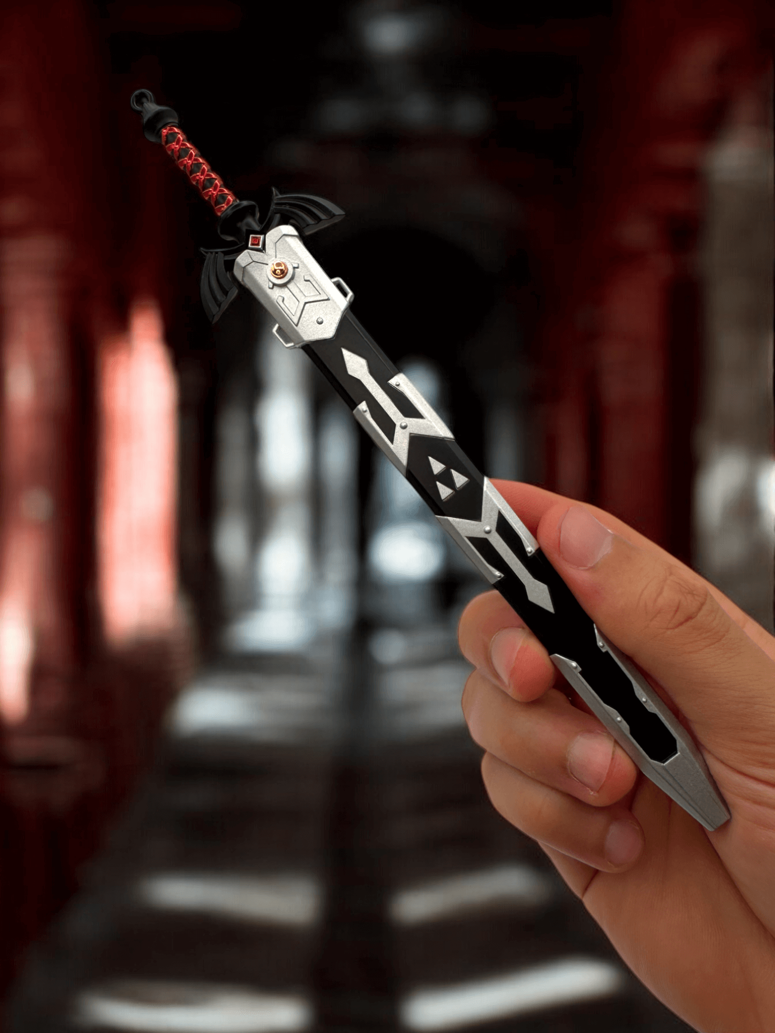 Dark Master Sword | Legend of Zelda Dark Link Mini Katana Sword Keychain