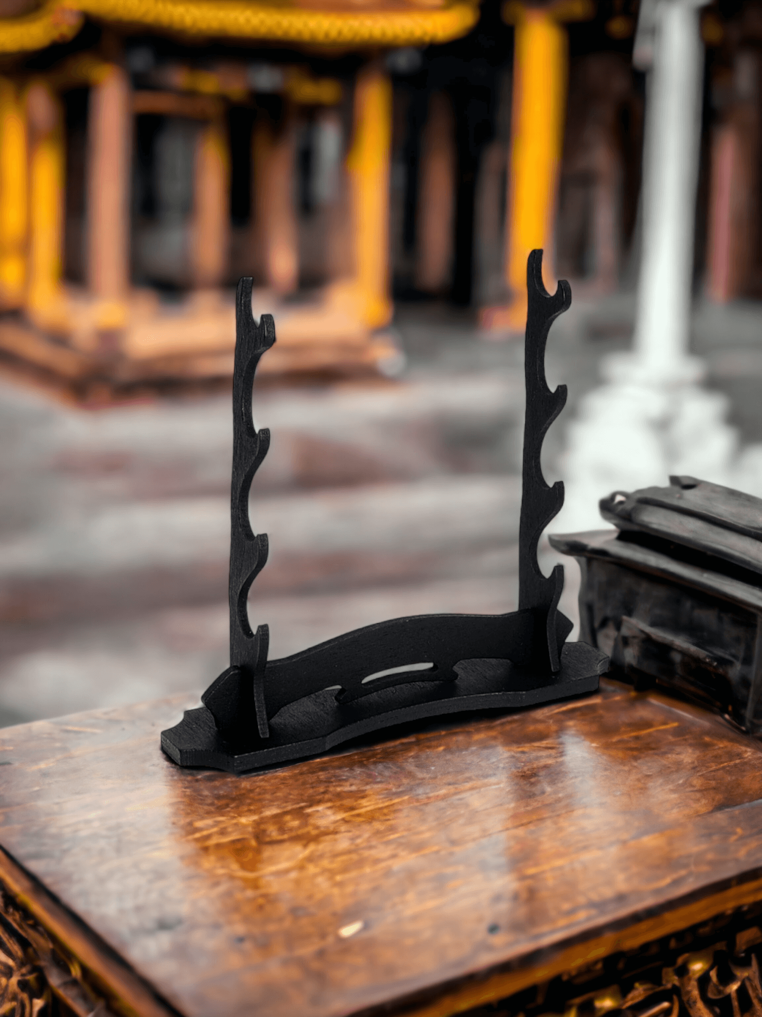 4-Layer Wooden Display Stand